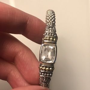 LAGOS Caviar Color White Topaz 6 MM Bracelet